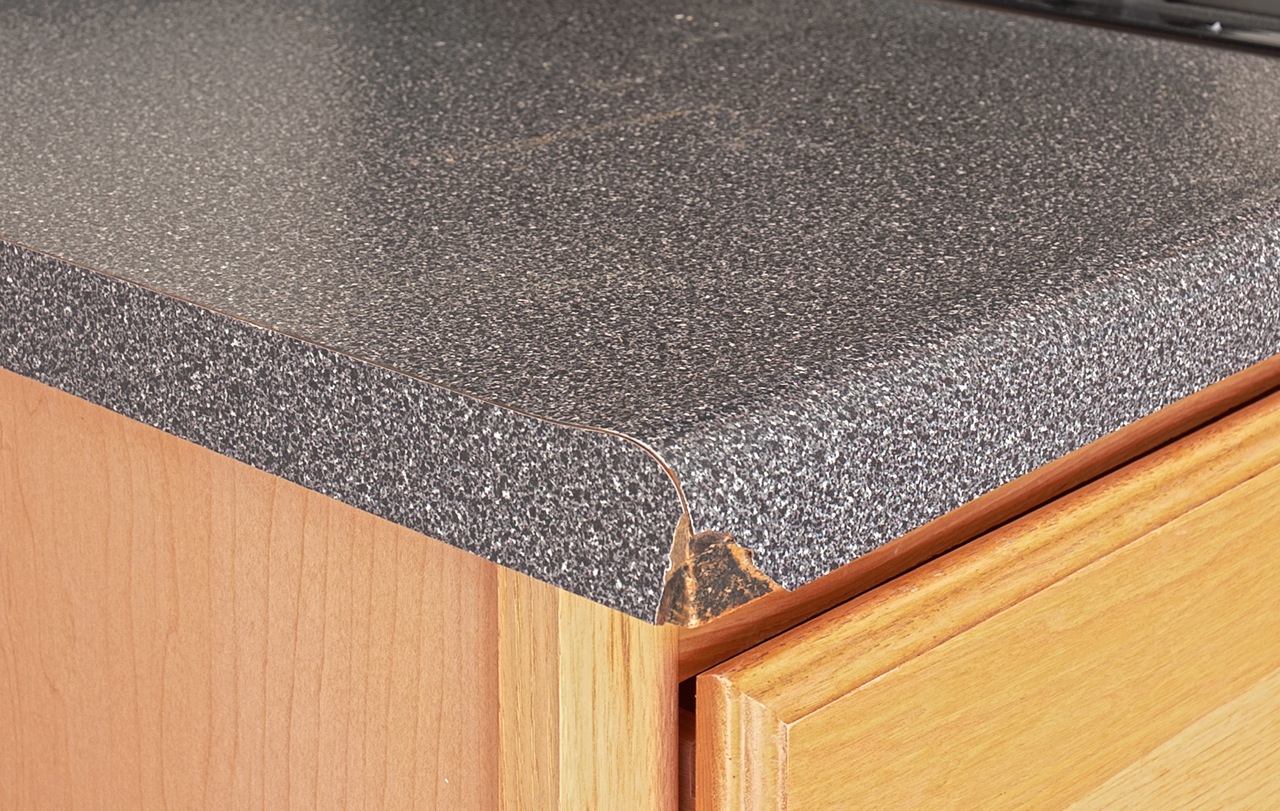 how to repair damaged laminate countertop