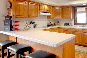 After: Refinished countertops are beautiful and durable!