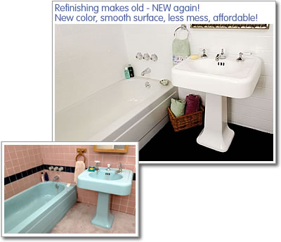 bathtub and sink refinish by Miracle Method