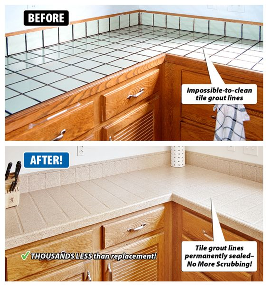 The Right Way to Repair Outdated and Worn Countertops